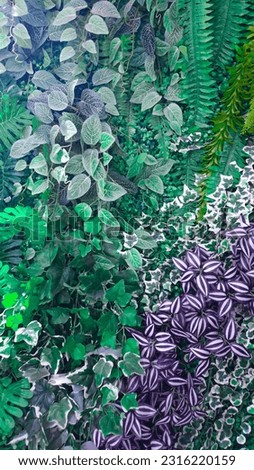 Flower And Green Leaf Background Included Free Copy Space For Product Or Advertise Wording Design