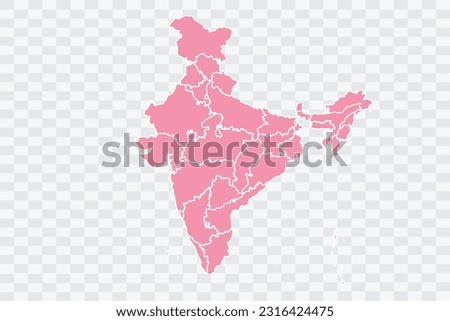 India Map Rose Color Background quality files png