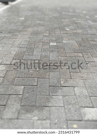 surface of conblock or paving block  Royalty-Free Stock Photo #2316431799