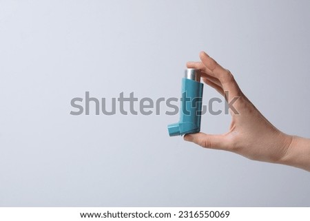 Concept of different diseases - asthma, disease of lungs Royalty-Free Stock Photo #2316550069
