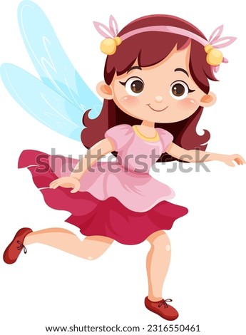 Cute Fairy Princess Cartoon Character illustration