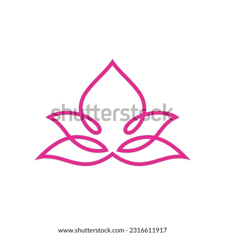 Lotus Vector Logo Design Template