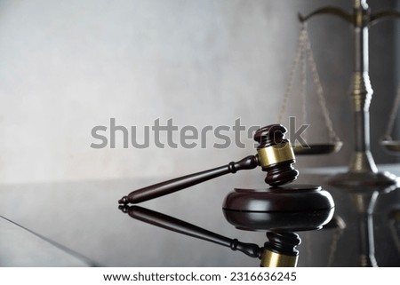Law and justice background. Place for typography.
