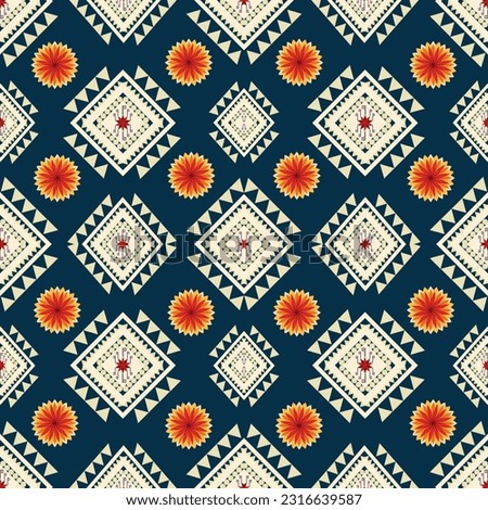 Geometric ethnic pattern design for asian fabric
, clothing, fabric, batik, knitwear, embroidery, Ikkat, pixel pattern.