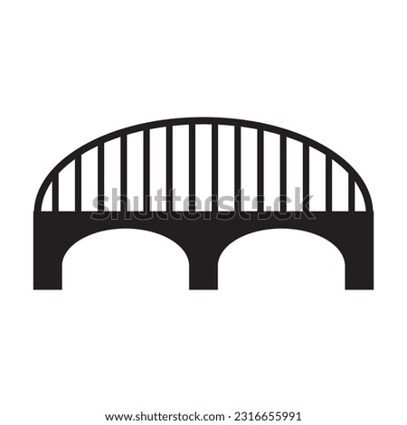 bridge icon vector template illustration logo design