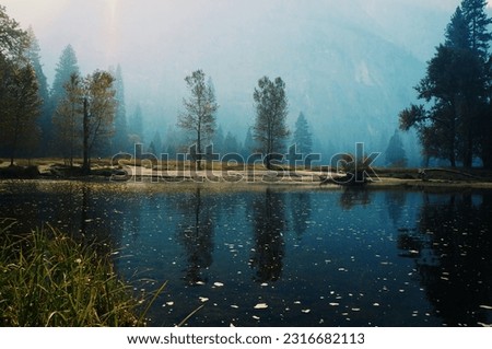 Water reflection in Yosemite National Park