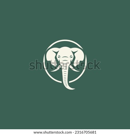 Elephant logo design vector illustration