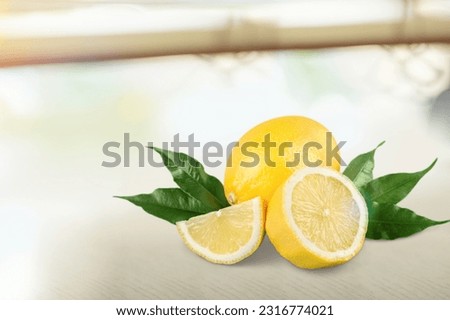 Natural fresh ripe Lemon fruit