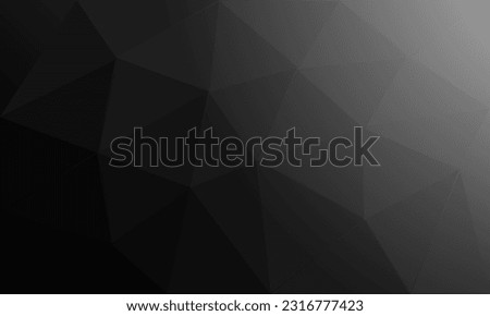 Abstract poly, polygon, background black style for illustration