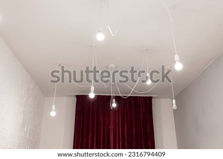 A stylish modern ceiling lamp.