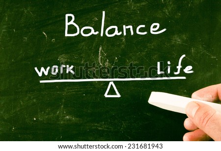 work life concept Royalty-Free Stock Photo #231681943