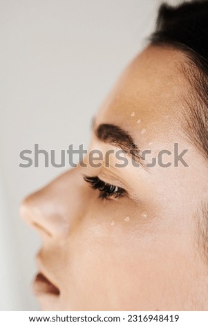Cosmetologist injecting facial biorevitalization for moisturizing effect. Facial biorevitalization for increasing skin tone, reducing wrinkles, and strengthening oval of the face Royalty-Free Stock Photo #2316948419
