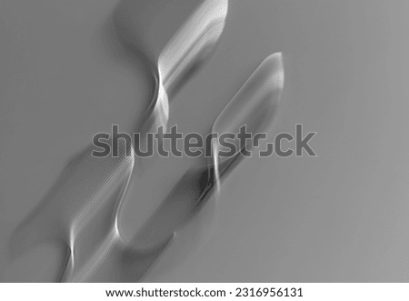 abstract blurred background with white, gray and black metallic curves