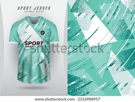 Background for sports jersey, soccer jersey, running jersey, racing jersey, pattern, mint green tone grain. Royalty-Free Stock Photo #2316988957