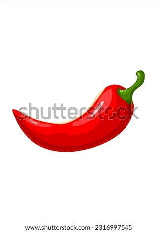 hot red chili vector illustration Royalty-Free Stock Photo #2316997545