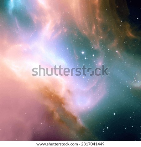 Picturesque soft and bright nebula Galaxy Space Royalty-Free Stock Photo #2317041449