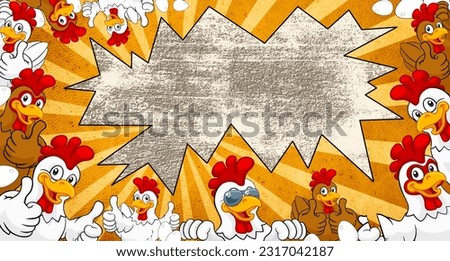vintage chicken cartoon design suitable for making a page cover or business label or various graphics Standard size fits the page cover.