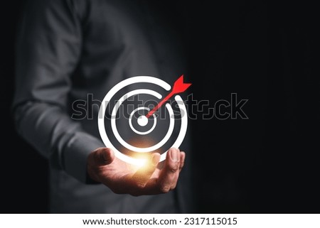 goal, strategy, success, target, aim, futuristic, marketing, choose, performance, achievement. pointing a goal and target aim. archery point aim. in palm achievement. bullseye strategy for futuristic.