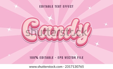 candy pink color 3dtext effect design Royalty-Free Stock Photo #2317130765