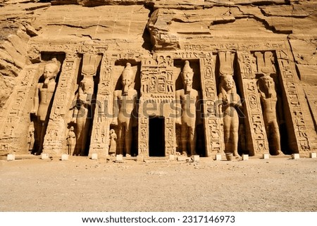 The Small Temple of Hathor and Nefertari, Abu Simbel, Egypt Royalty-Free Stock Photo #2317146973