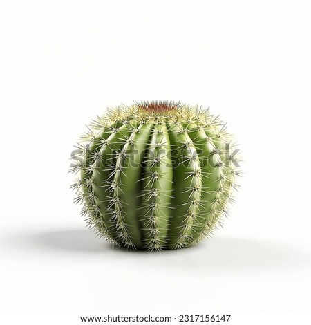 Set of cactus plants, succulents, 3D rendering. For digital composition, illustration, graphics Royalty-Free Stock Photo #2317156147