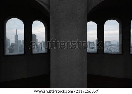 A photograph from Coit Tower in San Francisco, California