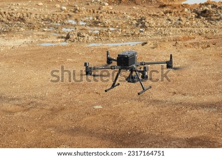 unmanned aerial vehicle: UAV) (drone) Royalty-Free Stock Photo #2317164751