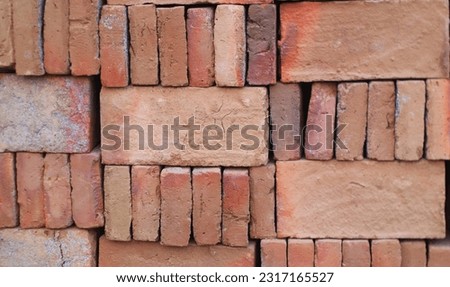 Construction material - stack of bricks