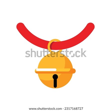 Pet bell , small bell icon vector illustration Royalty-Free Stock Photo #2317168727