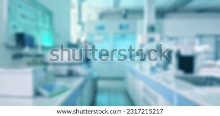 
blurred background of scientific research laboratory Royalty-Free Stock Photo #2317215217