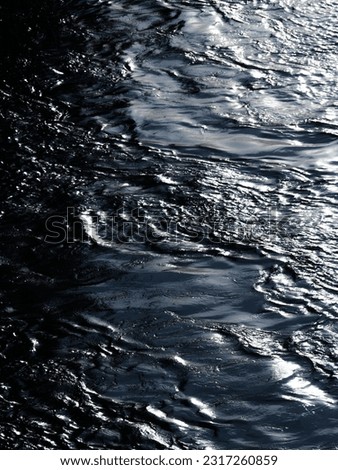 Photo of shining water in the river