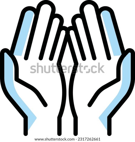 pray Vector illustration on a transparent background. Premium quality symmbols. Line Color vector icons for concept and graphic design.