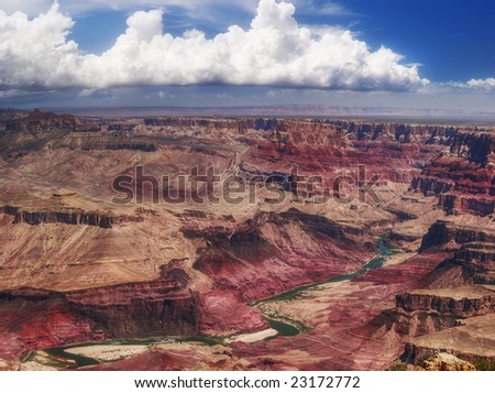 Panorama of Grand Canyon.  USA