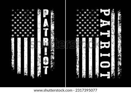 Patriot USA Flag T Shirt Design