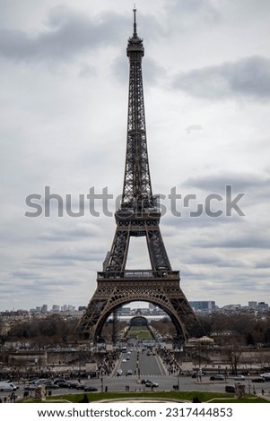 Eiffel tower, city of Paris, France