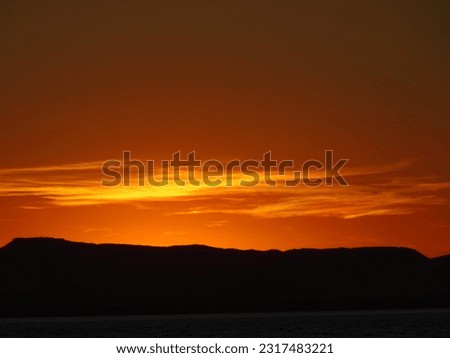 A beautiful sunset in Mar Menor, La Manga (Murcia)