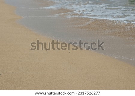 A background image of a sandy beach and ocean will provide the perfect canvas for your design. 