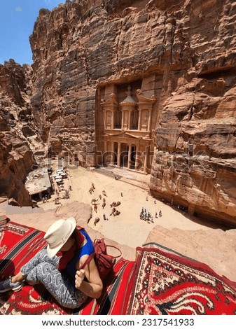 Petra, Jordan. Treasury Seven World Wonder