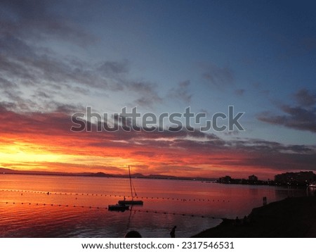 Sunset in Mar Menor, La Manga