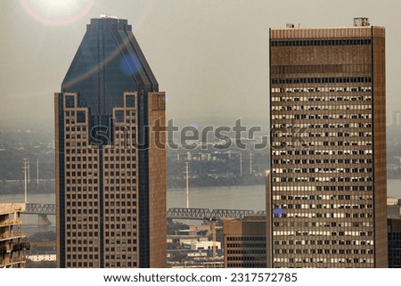 Downtown Montreal Skyline Photography Daytime