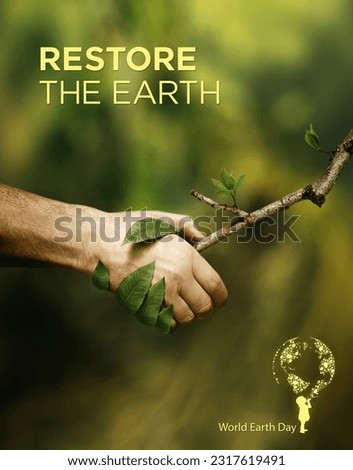 World Environment Day. Happy Earth Day. Green Environment, Green Nature, Green Energy, June Day Royalty-Free Stock Photo #2317619491
