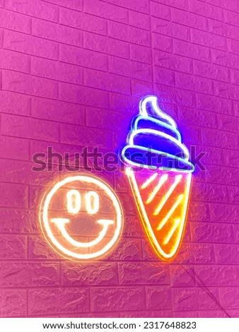 Smile and ice cream LED