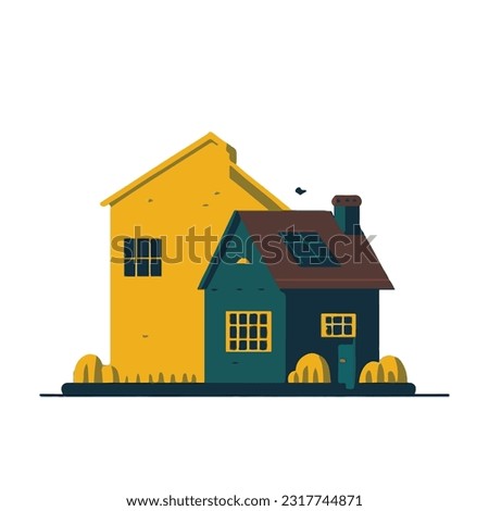 house vector illustration, house clip art, simple house design
