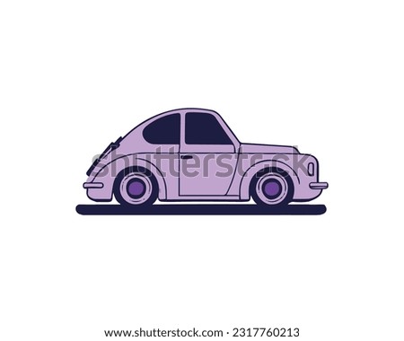 car simple illustration, car vector illustration clip art