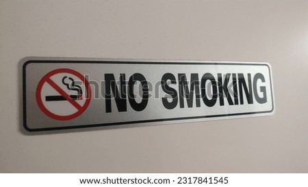 if we see the sticker then we are asked to smoke in that area