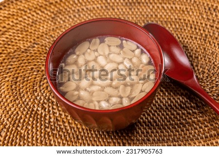 Sweet soup with plenty of Taiwanese peanuts Royalty-Free Stock Photo #2317905763