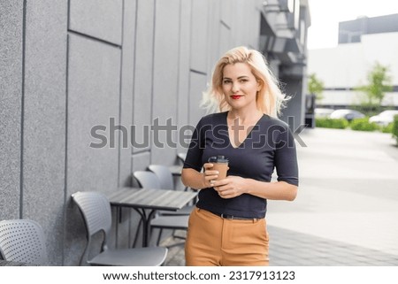 woman with coffee, enjoying weekend.