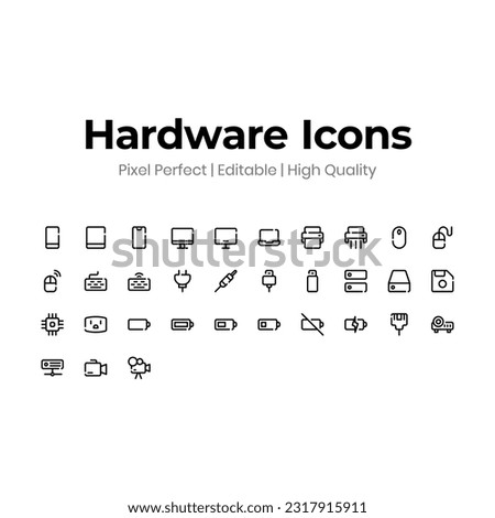 High quality perfect pixel and editable icon set for UI. Set of vector arrow icons isolated on white background.