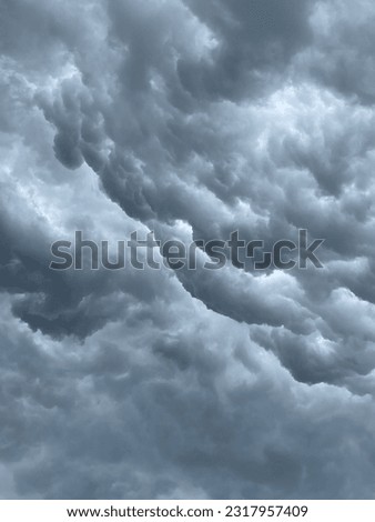 Storm clouds in summer pattern
