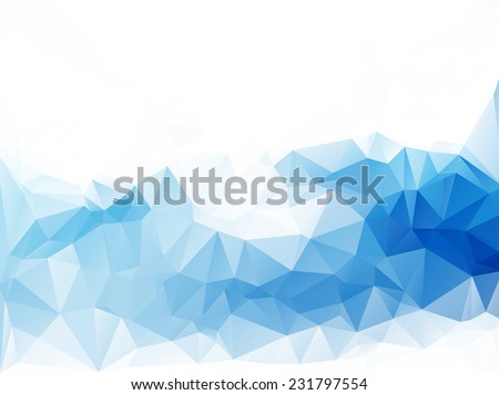Blue White  Polygonal Mosaic Background, Vector illustration,  Creative  Business Design Templates    
